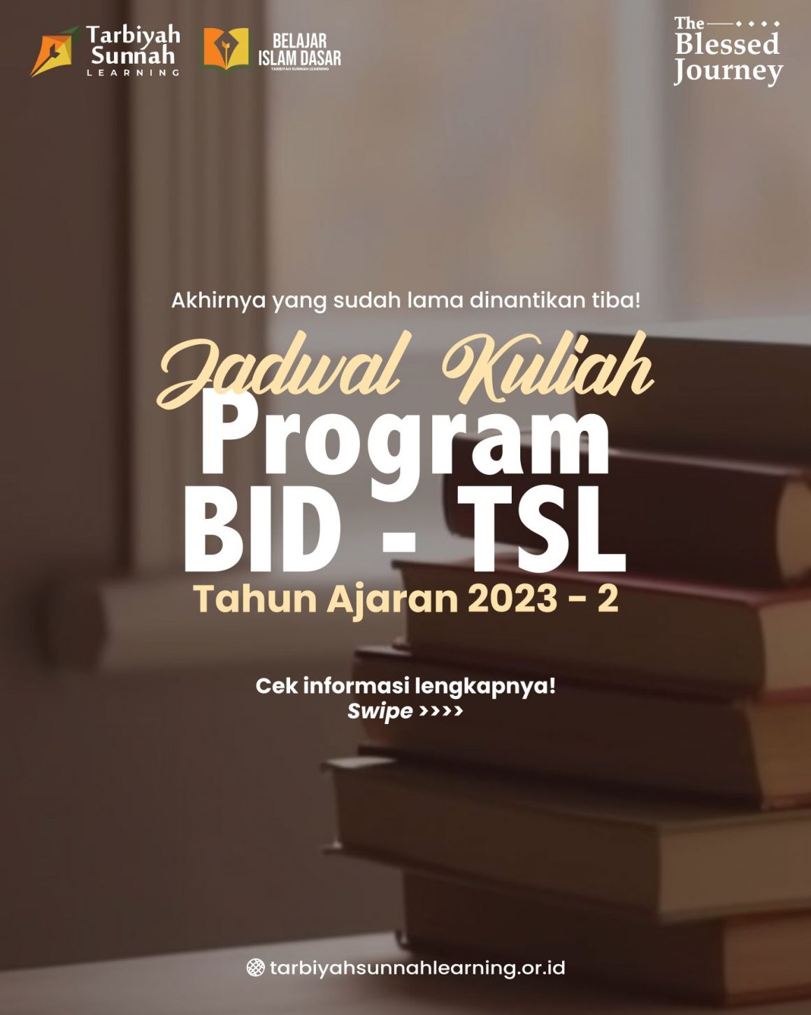 Jadwal Kuliah Program BID – TSL Tahun Ajaran 2023 – 2