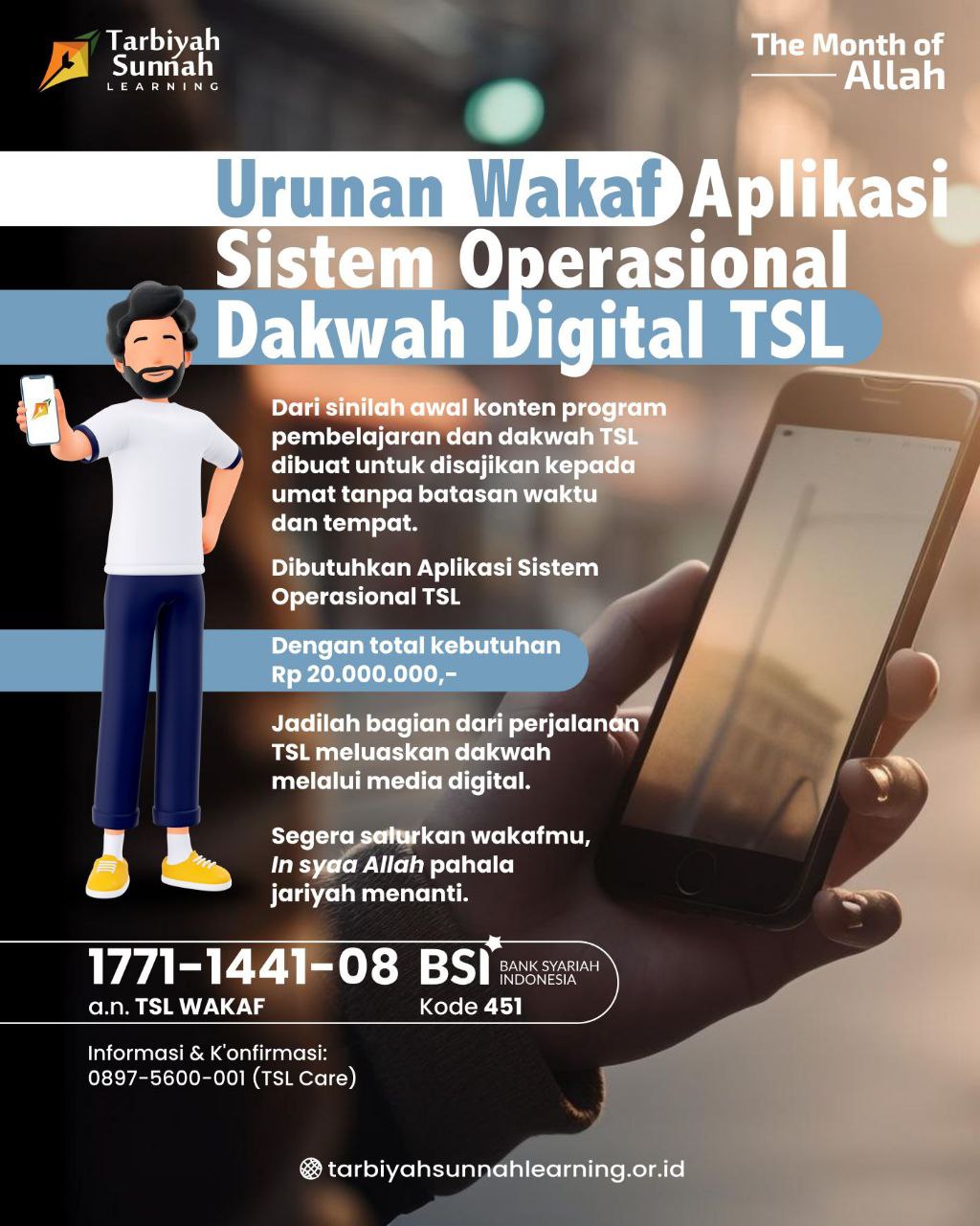Urunan Wakaf Aplikasi Sistem Operasional Dakwah Digital TSL