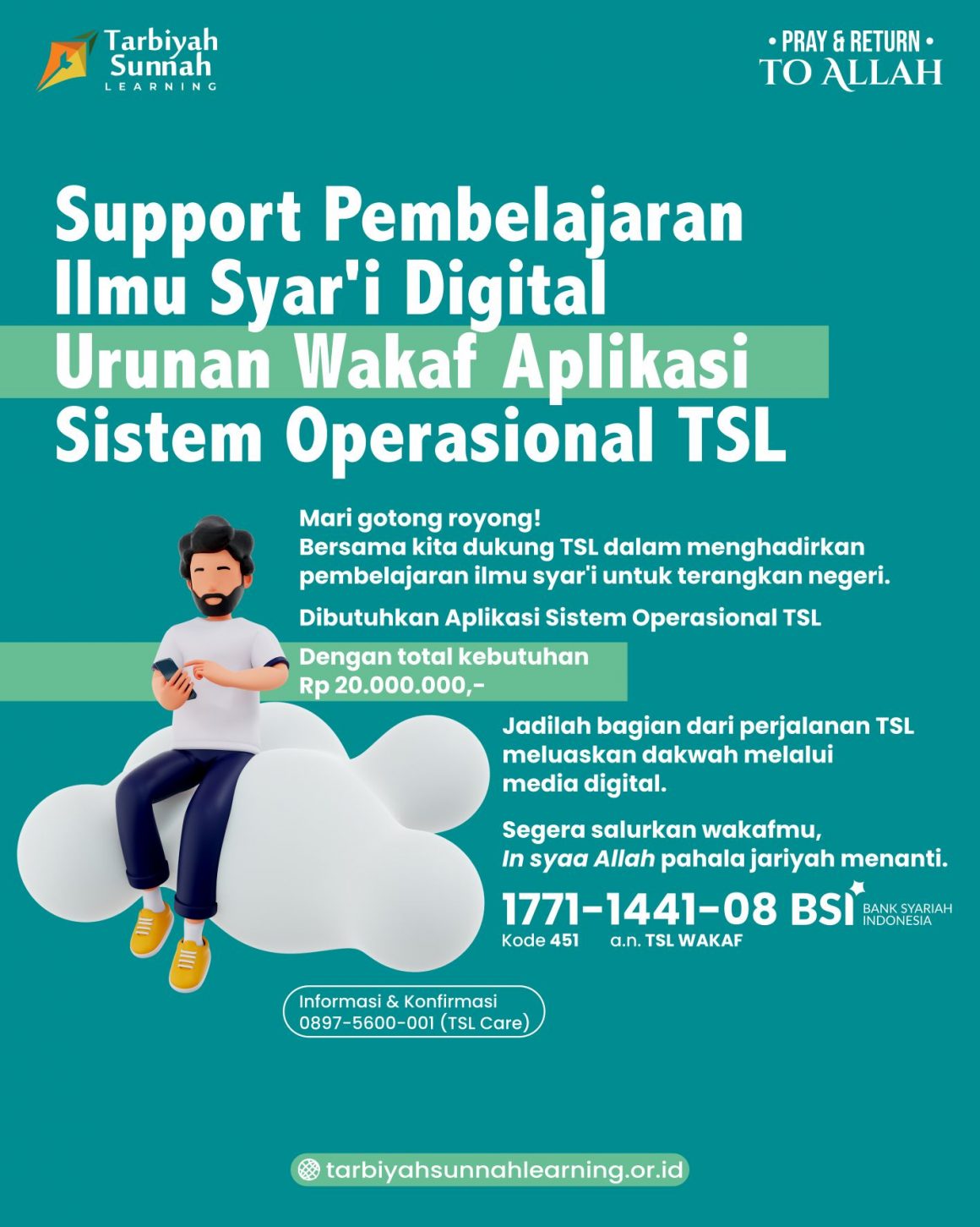 Support Pembelajaran Ilmu Syar’i DigitalUrunan Wakaf Aplikasi Sistem Operasional TSL